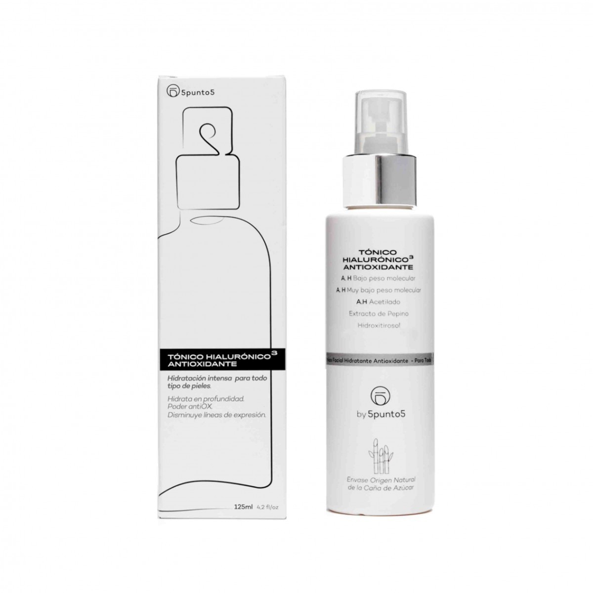 5punto5 Tónico Hialurónico Antioxidante 125ml