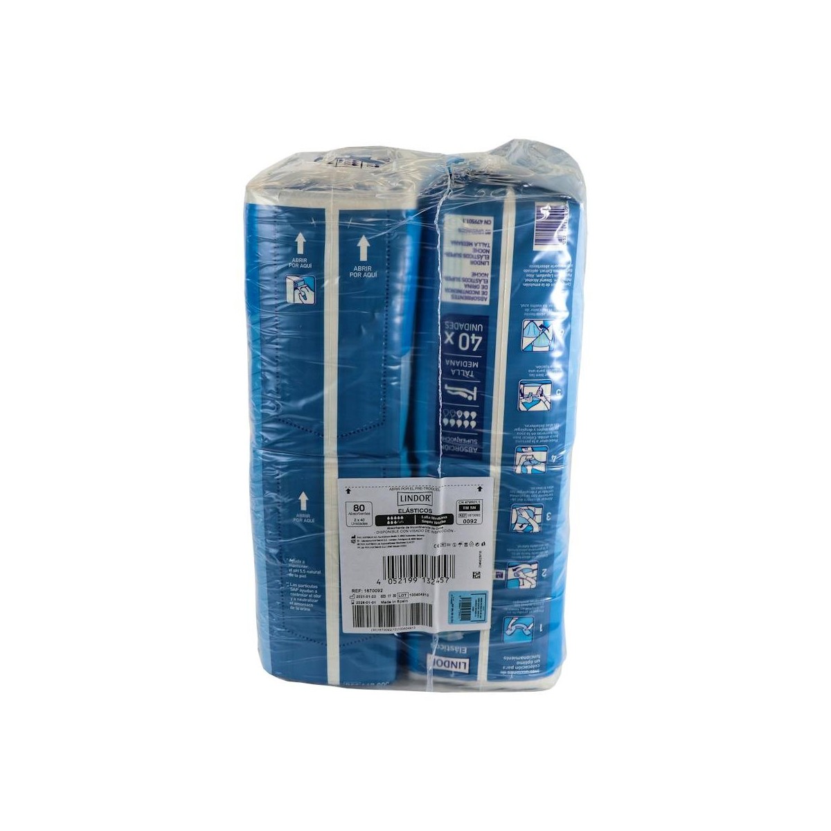 Pañal Inco Lindor Ela S-Noc Md 80U