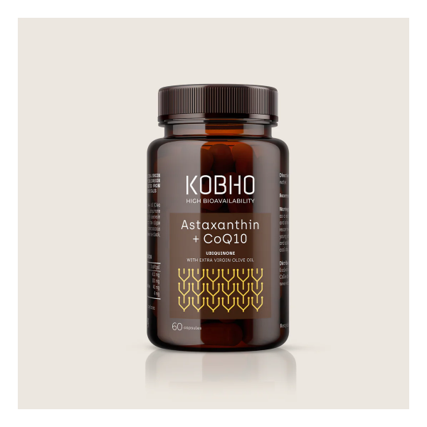 Kobho Labs Astaxantina + CoQ10 60 cápsulas