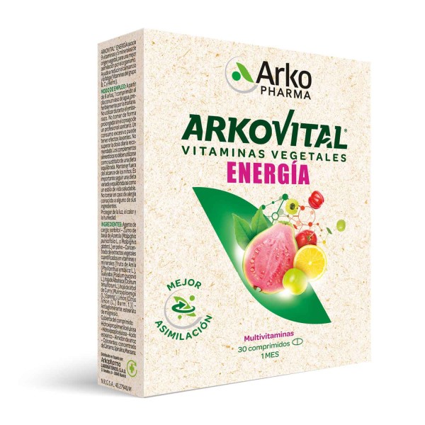 Arkovital Energia 30 Comprimidos Arkopharma