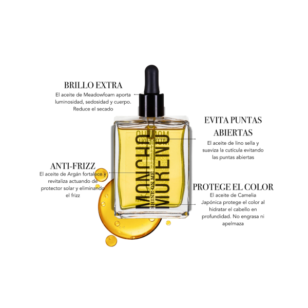 SHINE ON ME ACEITE CAPILAR MONCHO MORENO 100ML