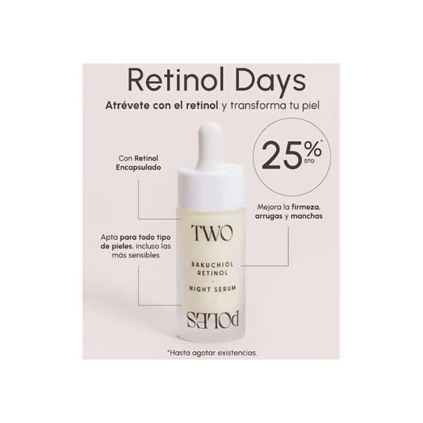 TWO POLES NIGHT SERUM BAKUCHIOL RETINOL 20 ML