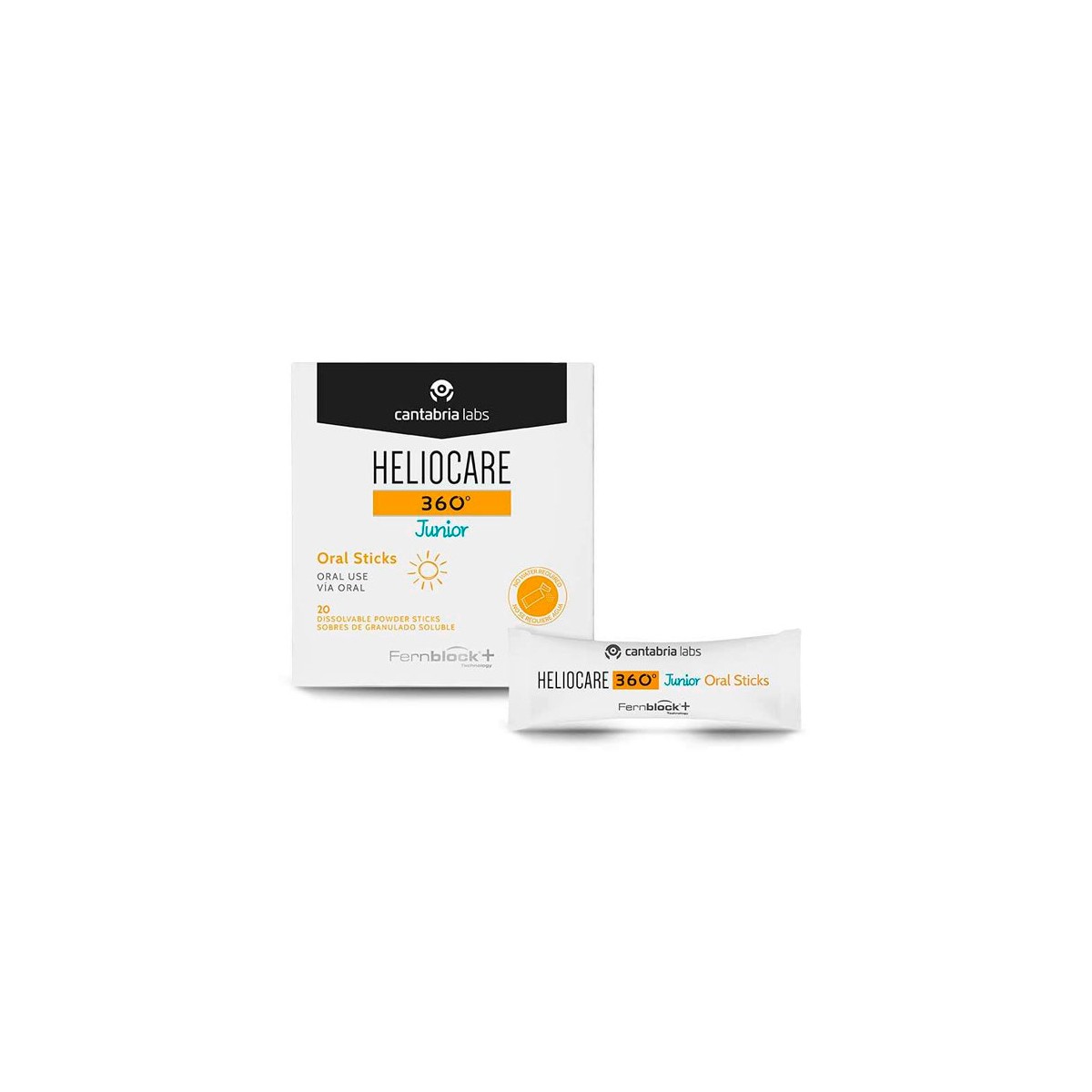 HELIOCARE 360 JUNIOR ORAL STICKS 20X1 GR