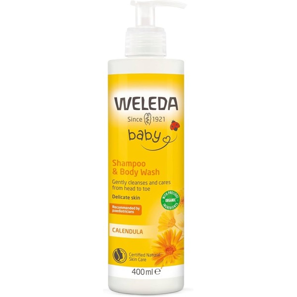WELEDA BABY CHAMPU Y GEL DE DUCHA DE CALENDULA  1 BOTE 400 ml