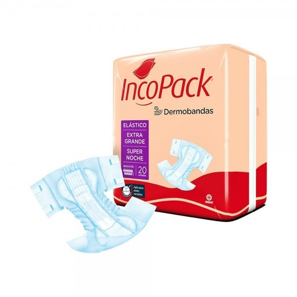 Incopack Elástico Talla Extra Grande Xl Supernoche Caja 80 Absorbentes