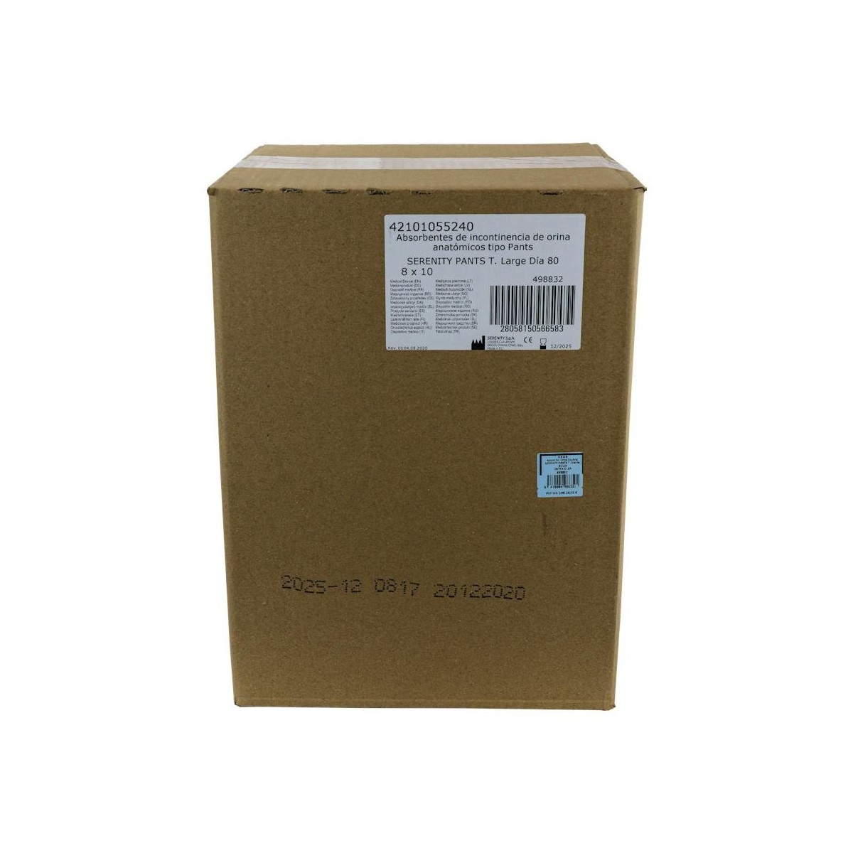 Pañal Serenity Pants Dia T Gde 80U
