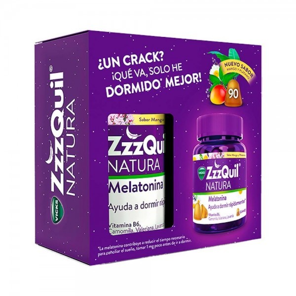 Zzzquil Natura 90 Gummies Sabor Mango & Platano